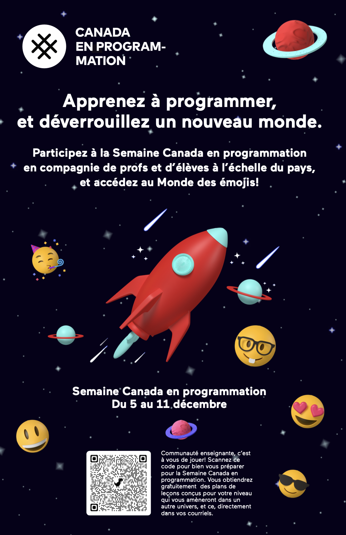 Canada Learning Code - Poster French