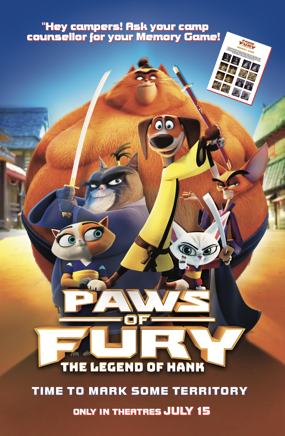 Paws Of Fury - Camp Poster