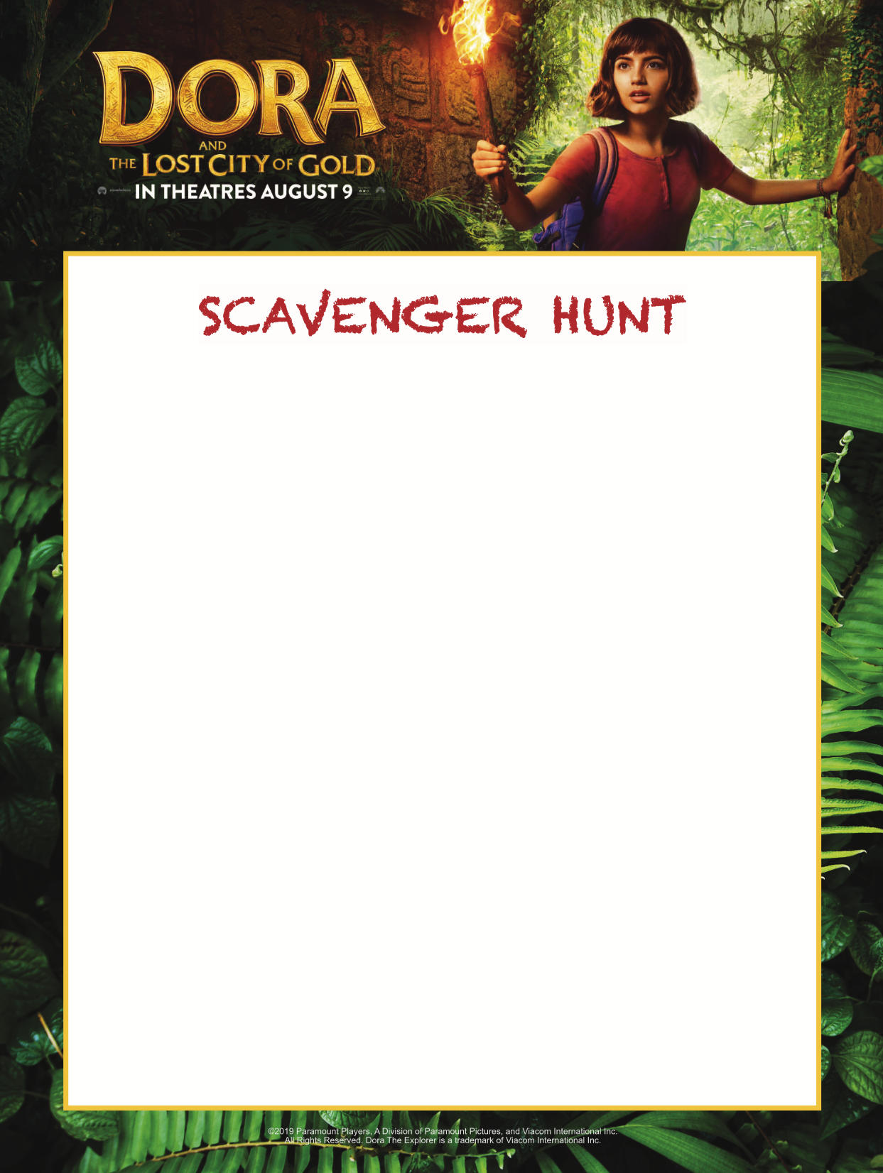 Dora and the Lost City of Gold Promo material